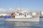 ID 4438 TUHUA (1938): Built for the Whakatane Harbour Board. Has been used as a fishing and charter boat. She underwent a massive refit some years ago changing her appearance somewhat. She is seen here taking...